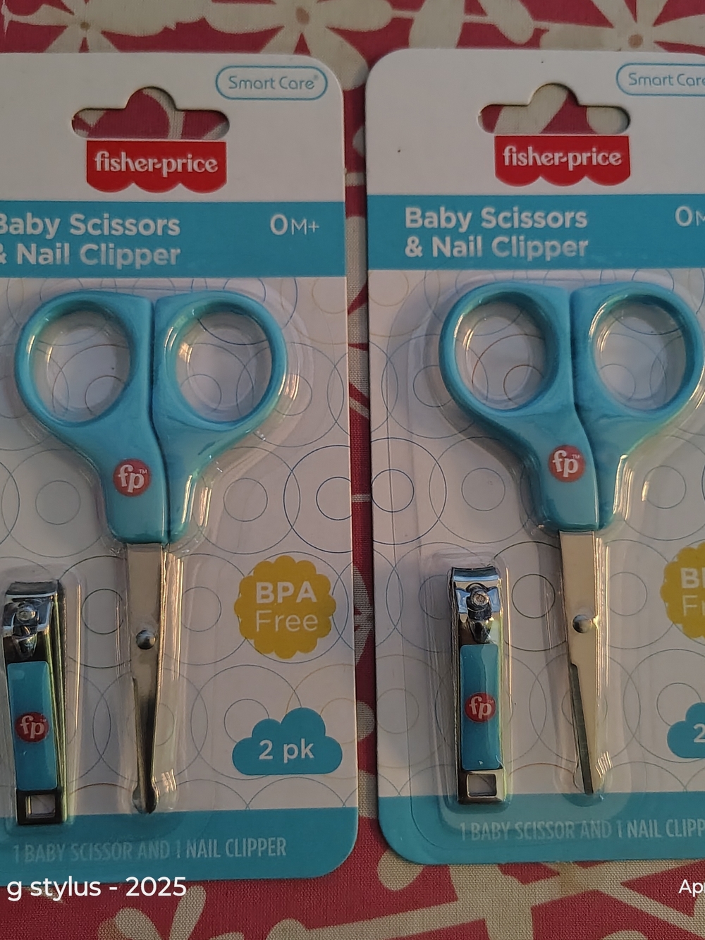 Fisher-Price Blue Baby Scissors and Nail Clipper Set- $8 each